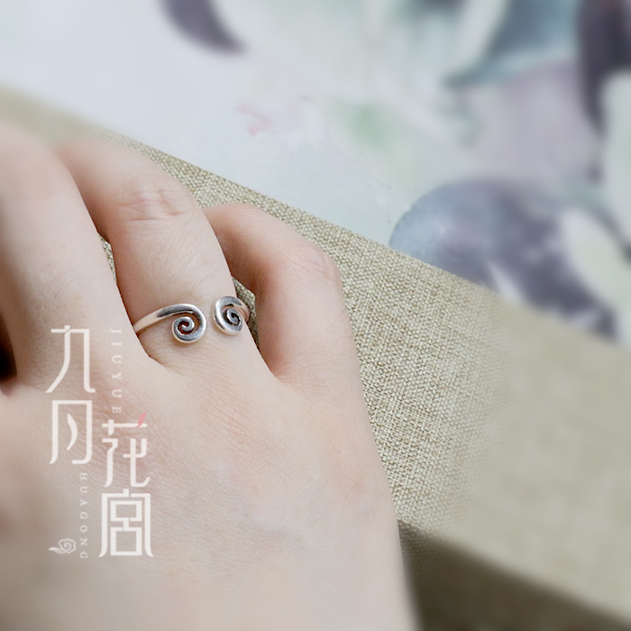 纯复古猴至尊宝紧箍咒戒指女男情侣首饰本命年诺言爱你一万年