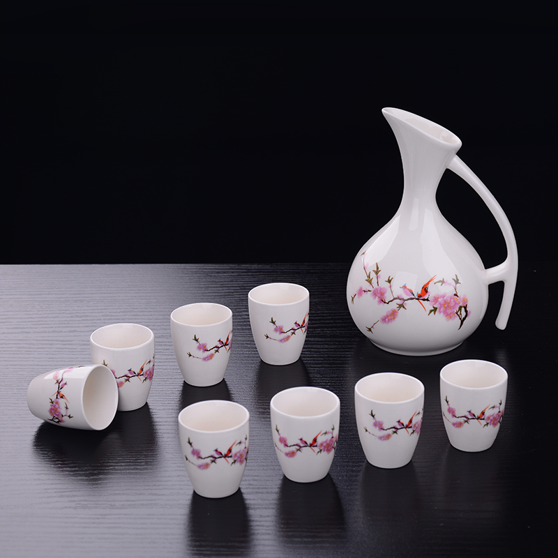陶瓷酒具套装黄酒酒具白酒酒杯酒壶分酒器白酒杯小酒盅清酒具