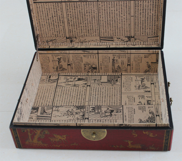 仿古礼品包装木盒家居收纳木箱古玩收藏箱怀旧皮盒大药箱创意木盒