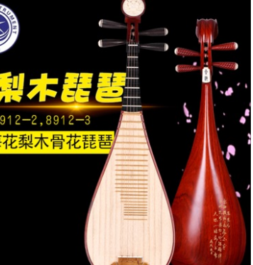 琵琶樂器8912-2花梨紅木拋光琵琶專業演奏考級琵琶送配件